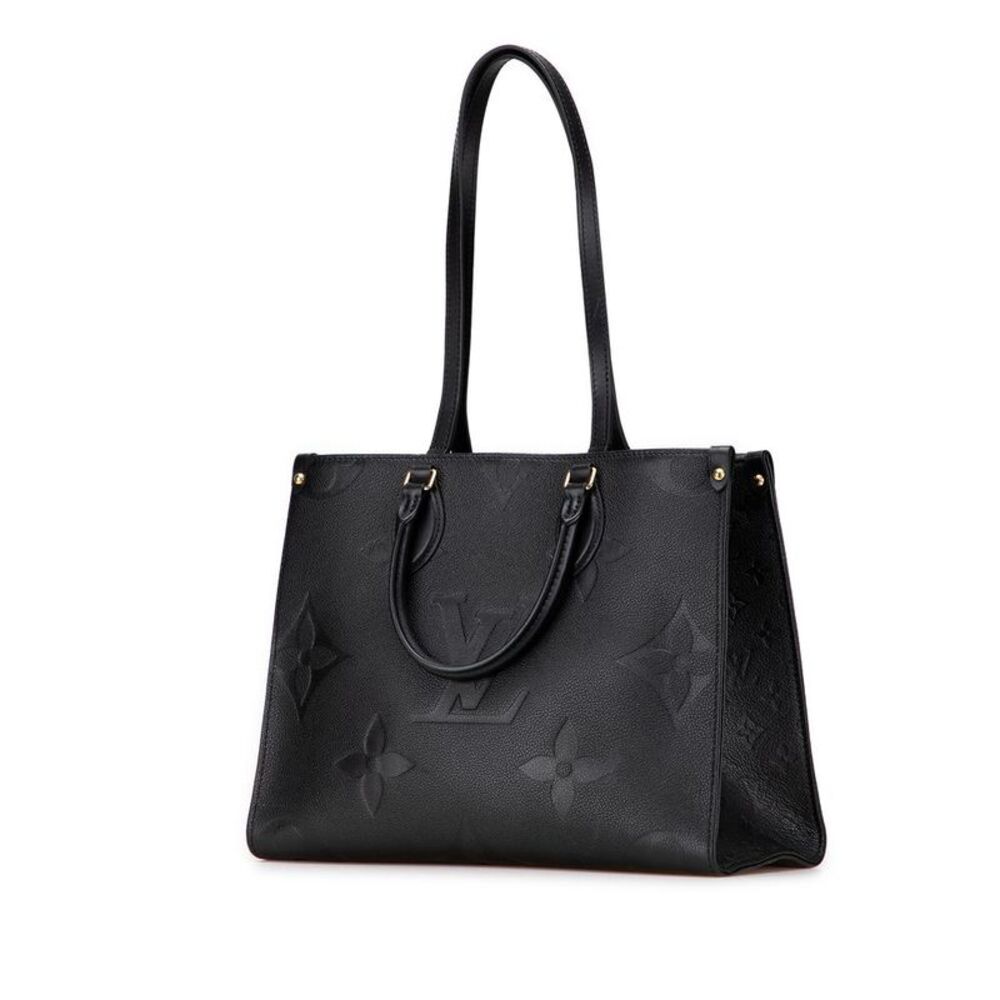 Pre Loved louis vuitton OnTheGo PM Tote Bag Women Black Satchel - Picture 2 of 8